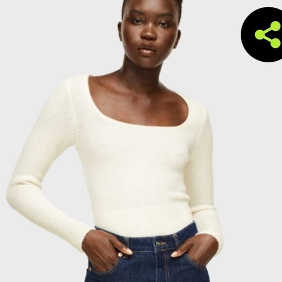 Mango Square neck sweater - Picture 2 of 7